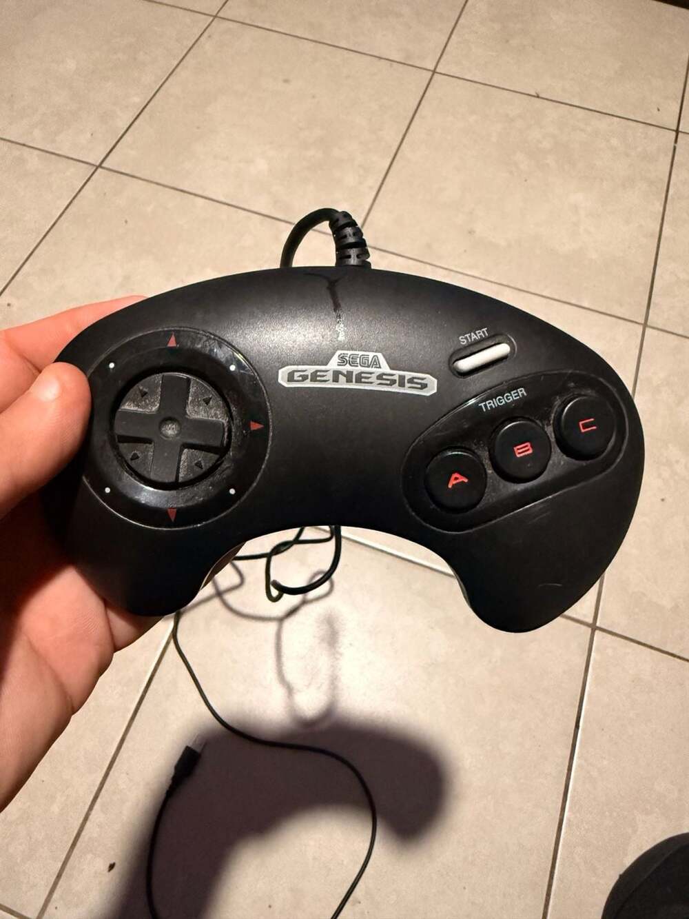 Sega Genesis Mini 3-Button USB Control Pad (Model MK-16502)
